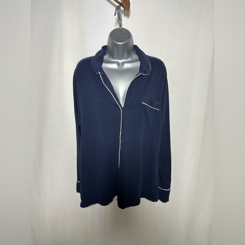 J.Crew Factory long-sleeve cotton pajama top